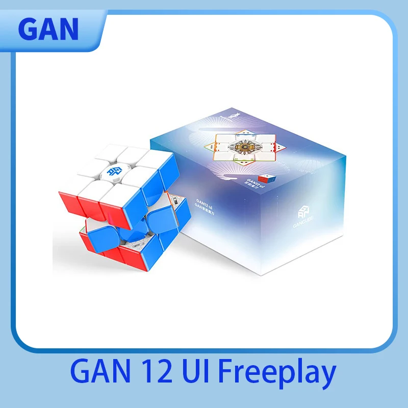 

Gan 12 Ui FreePlay 3x3 Magnetic Magic Speed Cube Stickerless Professional Fidget Toys Cubo Magico Puzzle Gan 12 Ui Free Play