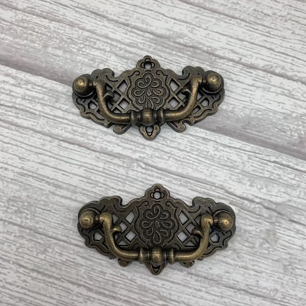 2 sets of new Chinese-style furniture hardware drawer pulls, Chinese-style drawer handles, with screws