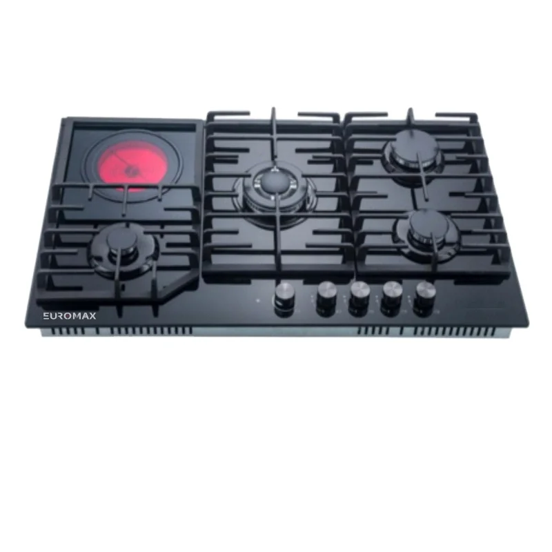 

Заводская встроенная стеклянная плита OEM/ODM с 5 конфорками, газовая плита