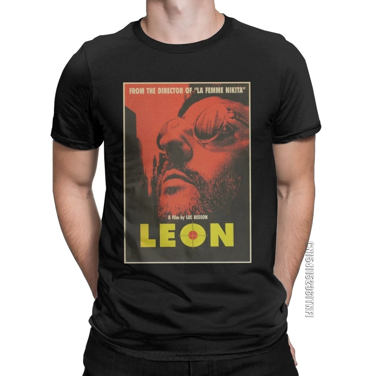 Leon The Professional Movie T Shirt Men 100% Cotton Funny T-Shirts Crew Neck Tees Classic Short Sleeve Tops Birthday Gift