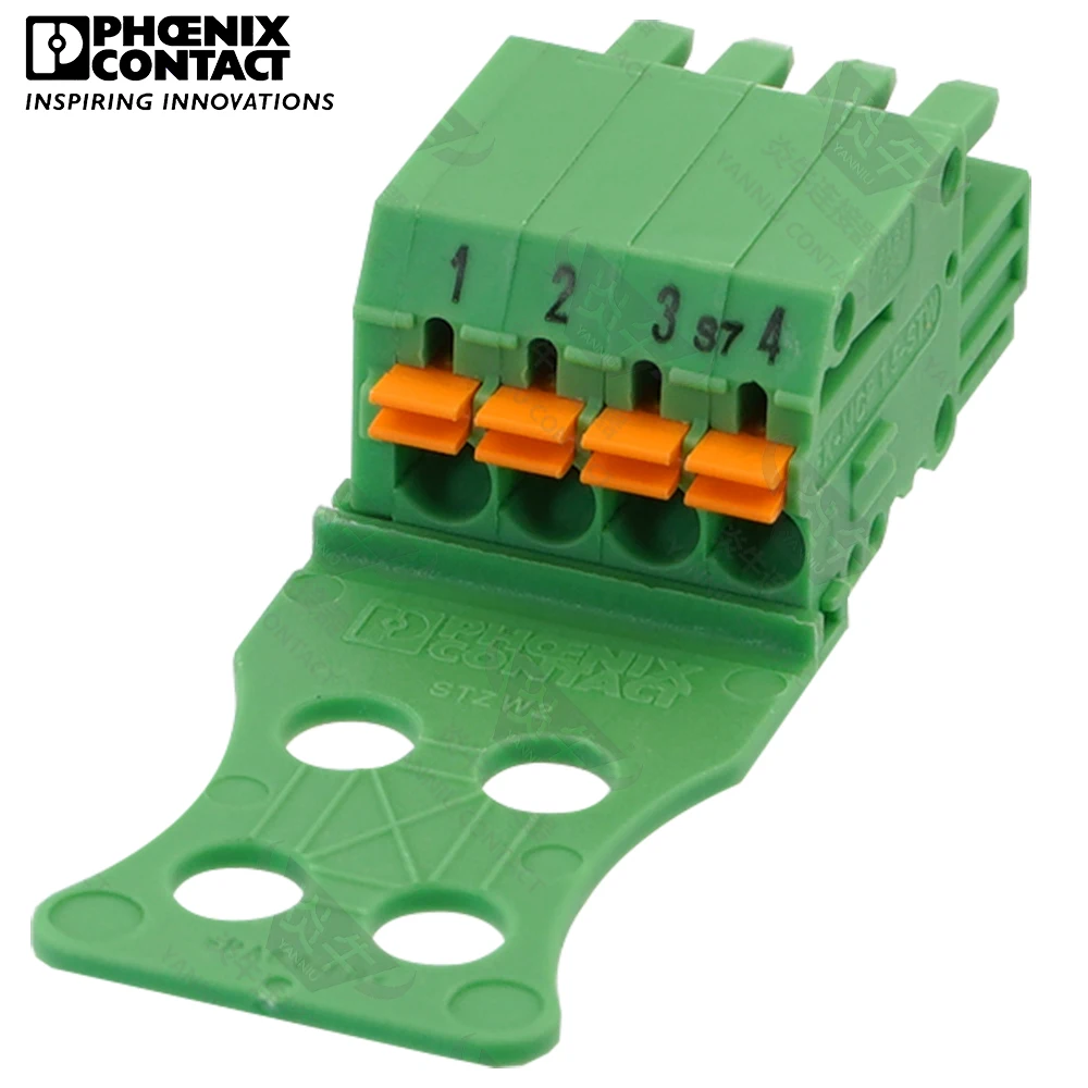 10Pcs 3.5mm Original Phoenix Connector PCB Pluggable PLUG-IN Terminal Block 4 PIN FK-MCP 1.5-STZW-3.5 BD:1-4 1969030 8A 160V