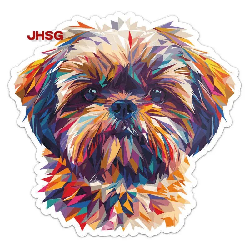 

Triangular Shih Tzu Dog Car Bumper Stickers Vinyl Stickers - Vehicle Exterior Decoration Accessories