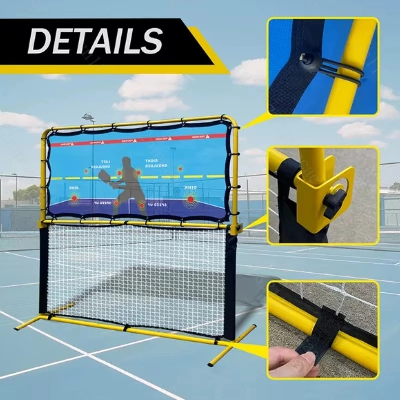 2-in-1  Rebounder Net Adjustable Height  Practice Training Aid