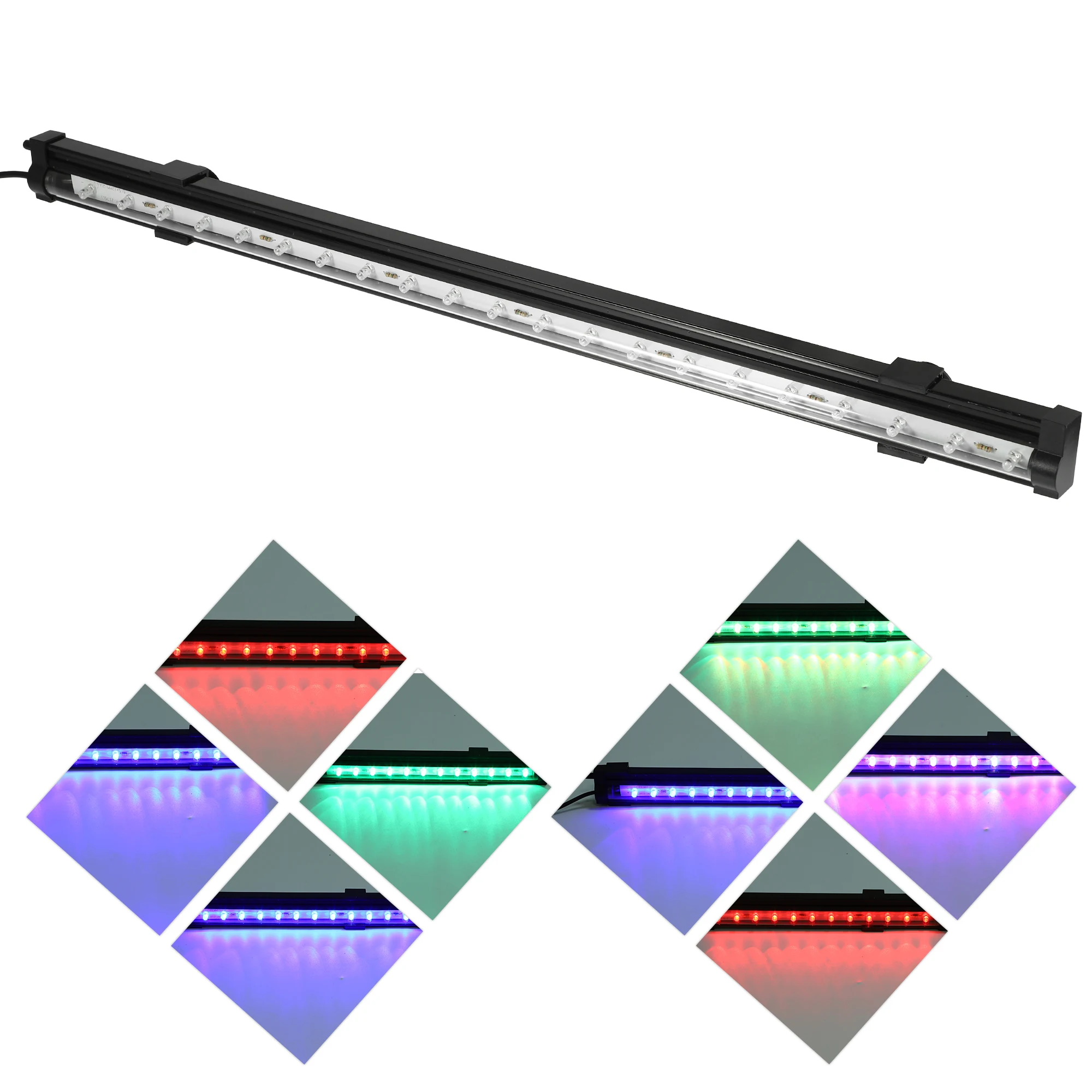 UXCELL 76.5-116CM Aquarium LED Light Full Spectrum Fish Tank 27-36 Light Beads Decor Colorful Lighting Lamp Plant Grow Tools