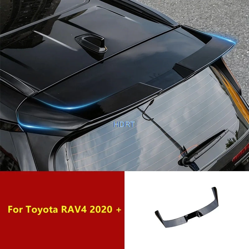 

Car Rear Trunk Roof Spoiler Plate Styling Fixed Wind Tail Lid Wing Cover Protector Decoration Accessories For Toyota RAV4 2020 +