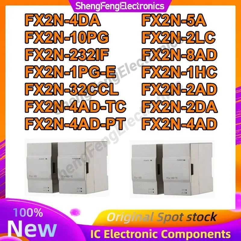 

FX2N-5A FX2N-2LC FX2N-8AD FX2N-1HC FX2N-2AD FX2N-2DA FX2N-4AD FX2N-4DA FX2N-10PG FX2N-232IF FX2N-1PG-E FX2N-32CCL FX2N-4AD-TC PT