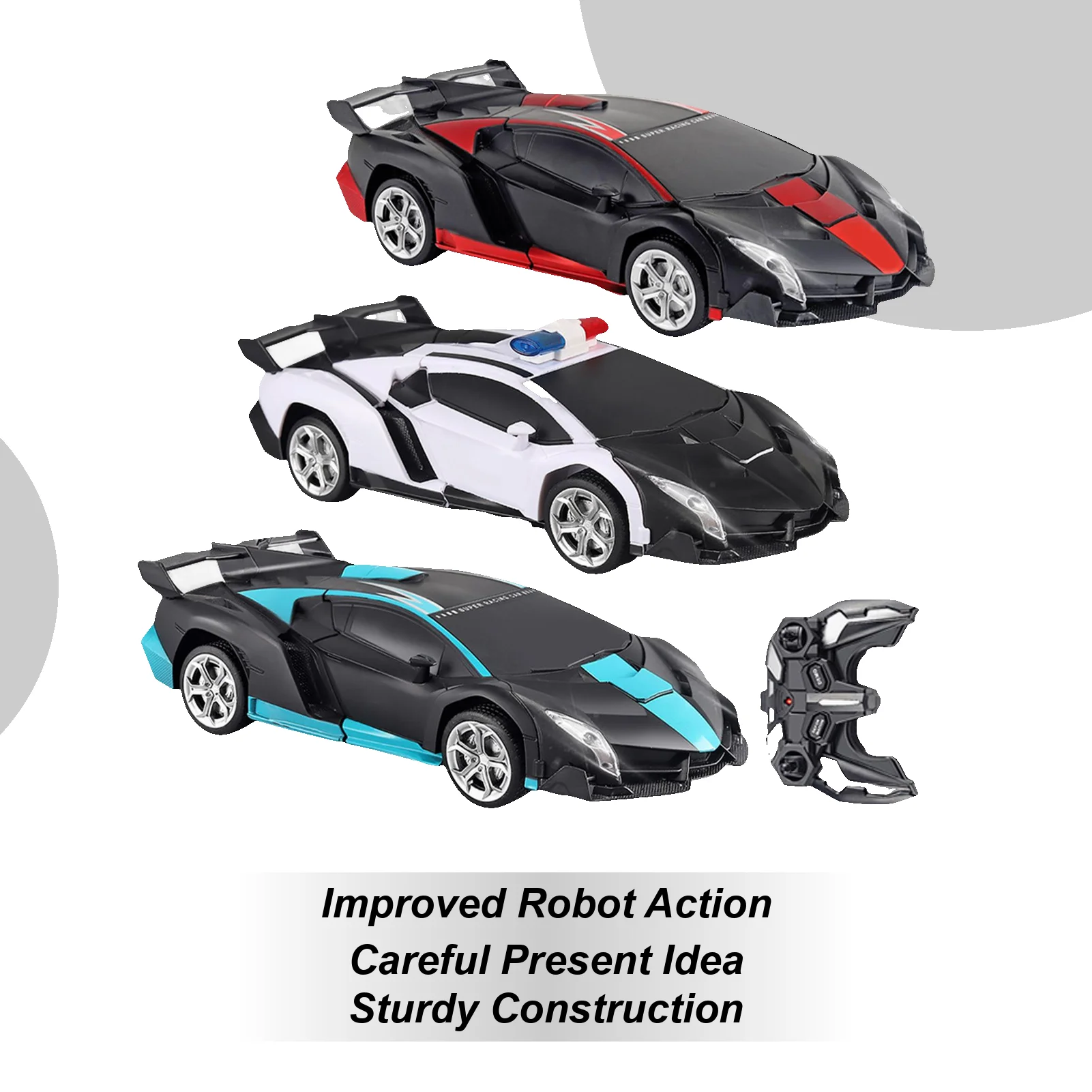 

Transform Remote Control Car Electric Transform Robot RC Car With Light 2 In 1 Vehicle Toys Interactive Learning Activities For
