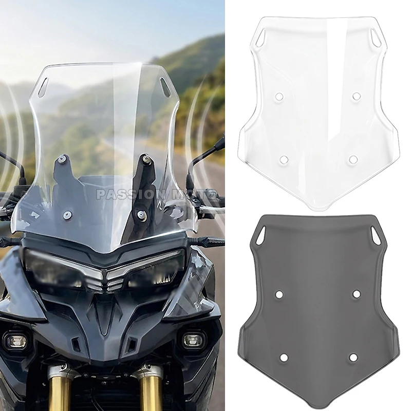 

Motorcycle Raised Windscreen Wind Deflector Motorcycle Windshield For VOGE 525 DSX 625 DSX DS525X DS625X Transparent Smoke