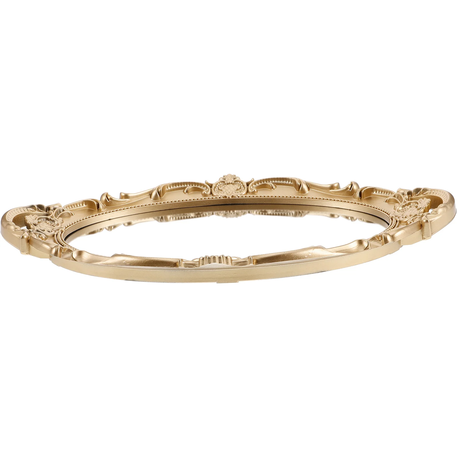 

Vintage French Style Gold Irregular Wall Mounted Mirror Large Makeup Vanity Decorative Baroque Style Wall Mirror for Bedroom and