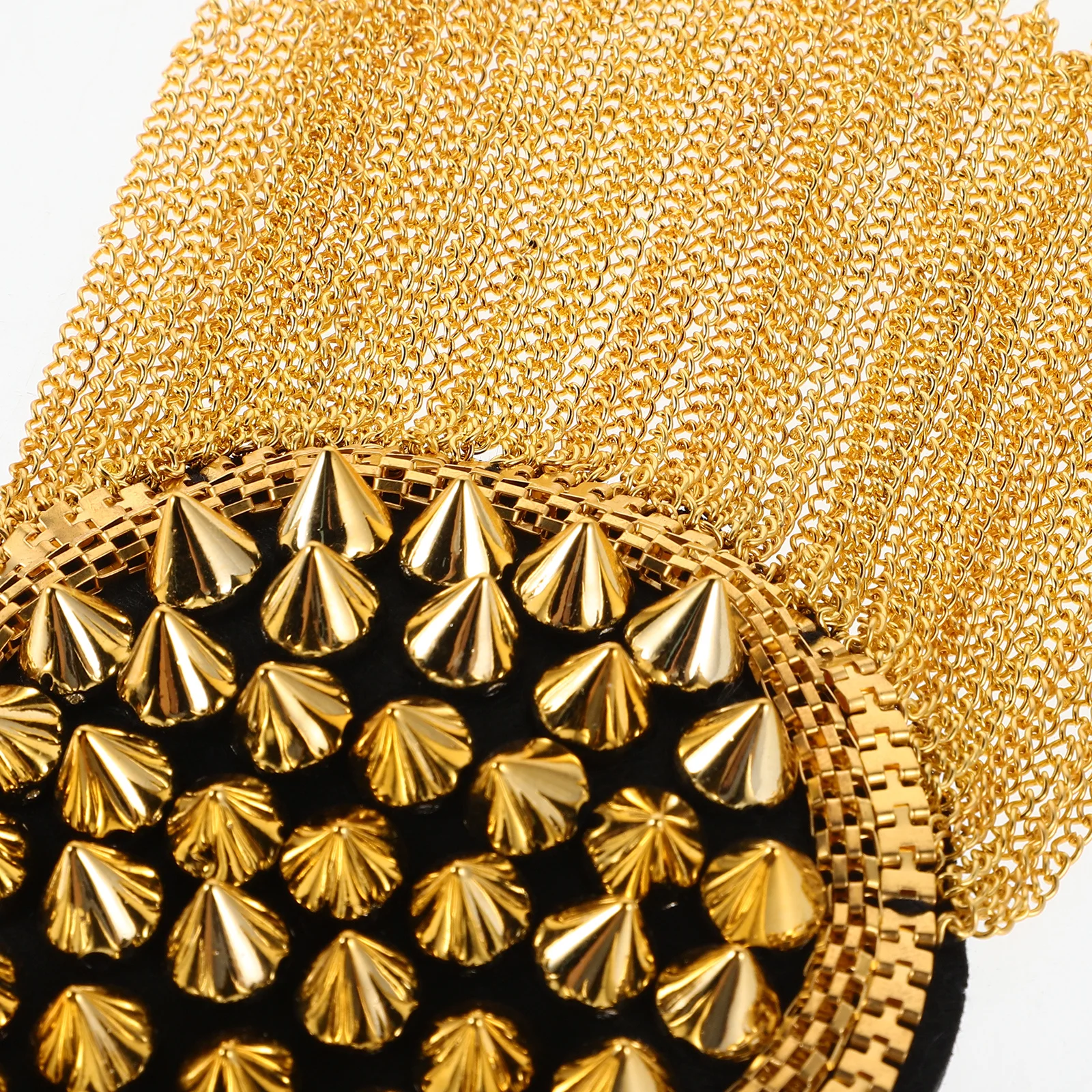 2 pezzi spalla spalla punk retrò nappa in metallo rivetto decorazione per costumi accessorio moda fai da te nuova novità