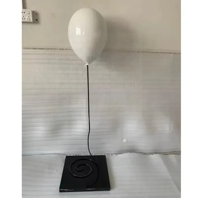 Custom Large Outdoor Hot Air Balloon Sculpture with Marble Base