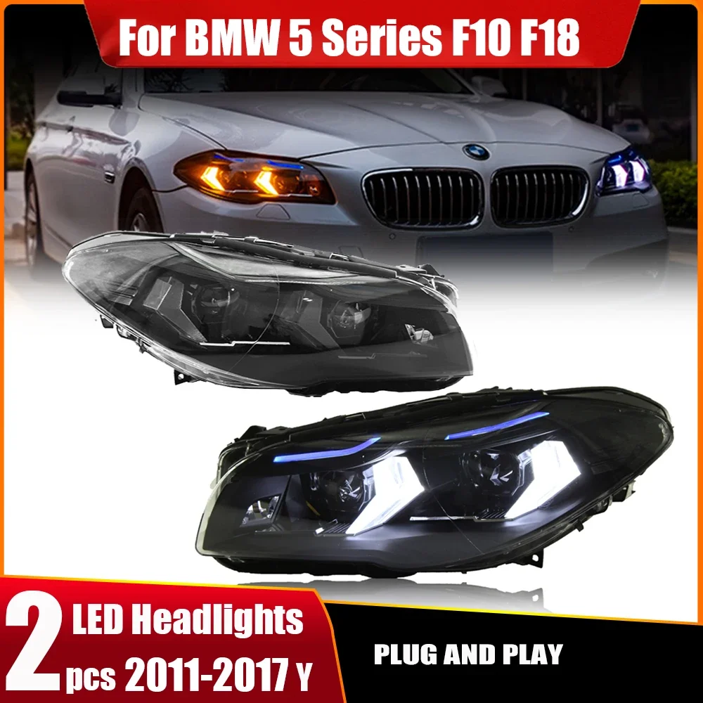 Car Front Light Auto Lighting Systems LED Headlights For BMW 5 Series F10 F18 Headlight 2011-2017 Head Lamp Bmw Accessories