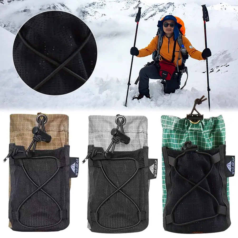 Outdoor Travel Bottle Bag Ultralight Portable Shoulder Bag 3 Holder Carrier Color Cover Strap Accessories Backpack D9Q9