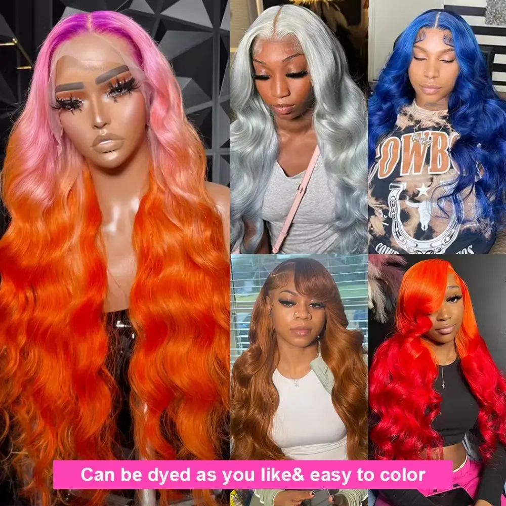 200% 613 Blonde Wig Body Wave 13x4 HD Lace Front Human Hair Wigs Transparent For Women Brazilian Lace Frontal Wig