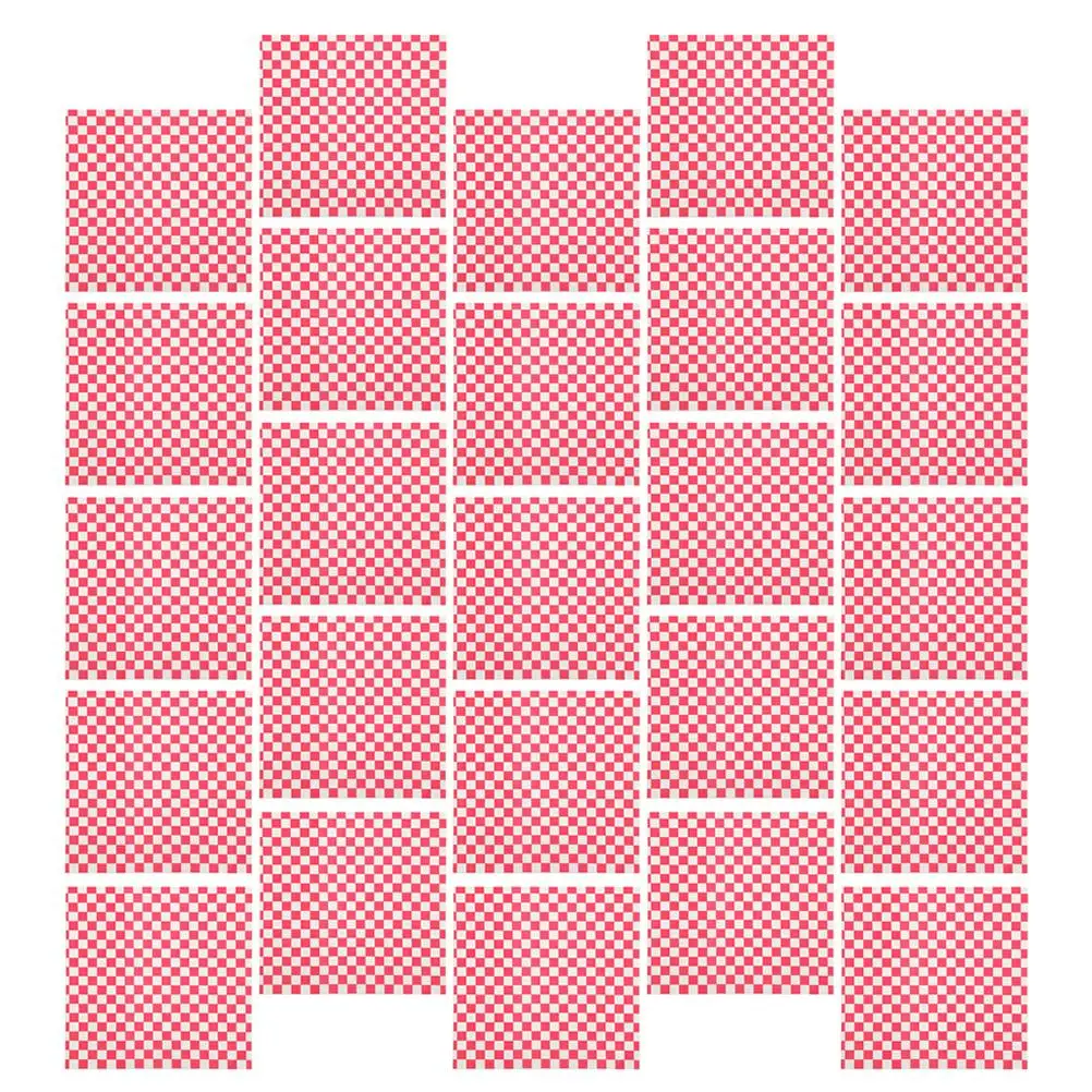 

100 Pcs Food Wrapping Paper Tray Liners Roaster Pan Grease-proof Plastic Cute Cake Sandwich Packing