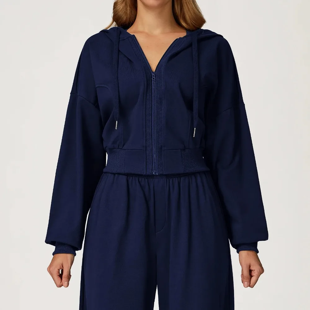 Yoga Long Sleeve Sports Jackets Gym Fitness Hooded Coat Women's Running Training Shirts Female Workout Sports Jackets Sportswear