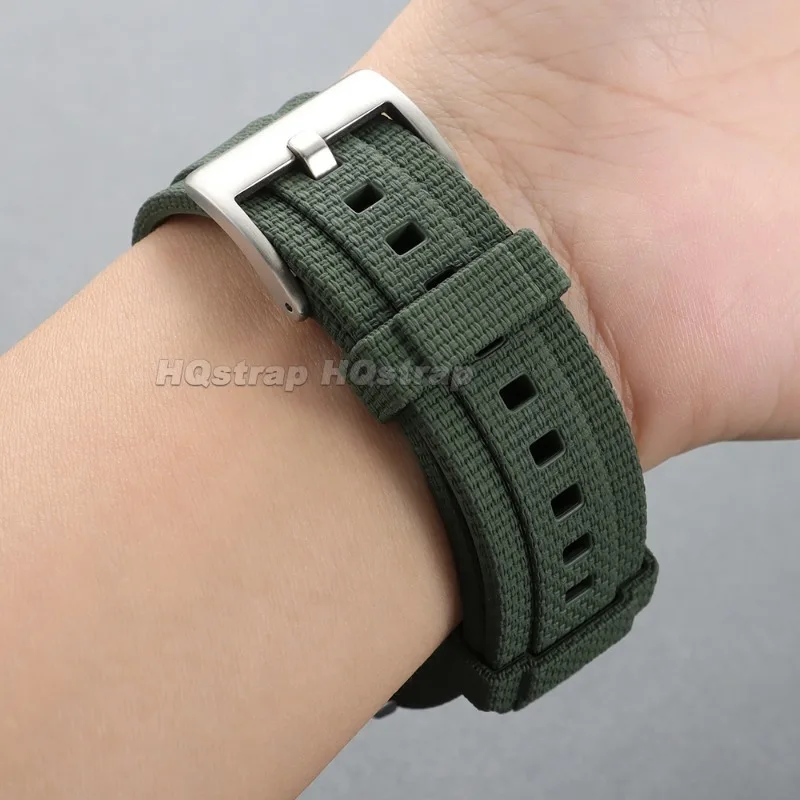 FKM-Gummi-Uhrenarmband mit gebogenem Ende, 20/21/22 mm, strukturierte Oberfläche, hochwertiges Fluorkautschuk-Armband für Seiko und Rolex, Schnellverschluss. – Detail 15