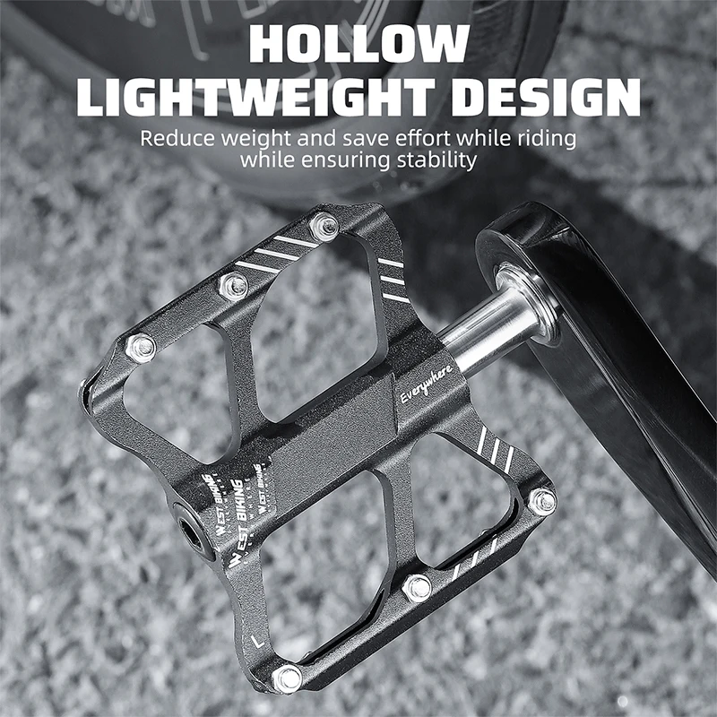 

3 Bearing Bike Pedal Titanium Axle Ultralight Anti Slip MTB Road BMX Flat Pedal Professional Racing Cycling Pedals Mtb Pedals