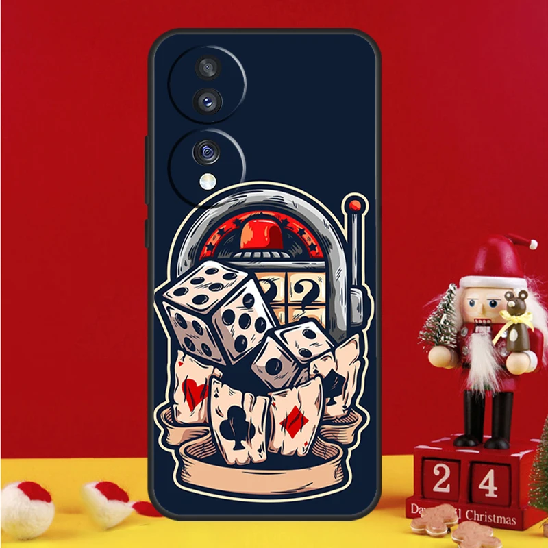  Casino Gambling Case For Honor X8b X9b X8a X9a X7a X6a X7 X8 X9 Honor 70 50 10 90 Lite Magic 6 5 Pro Cover