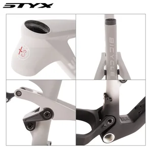 Styx Carbon Fahrradrahmen MTB 29 Gesamtfederfahrrad Berg XC Abfahrt 6 Hauptverkäufe Full Suspension Board - №3