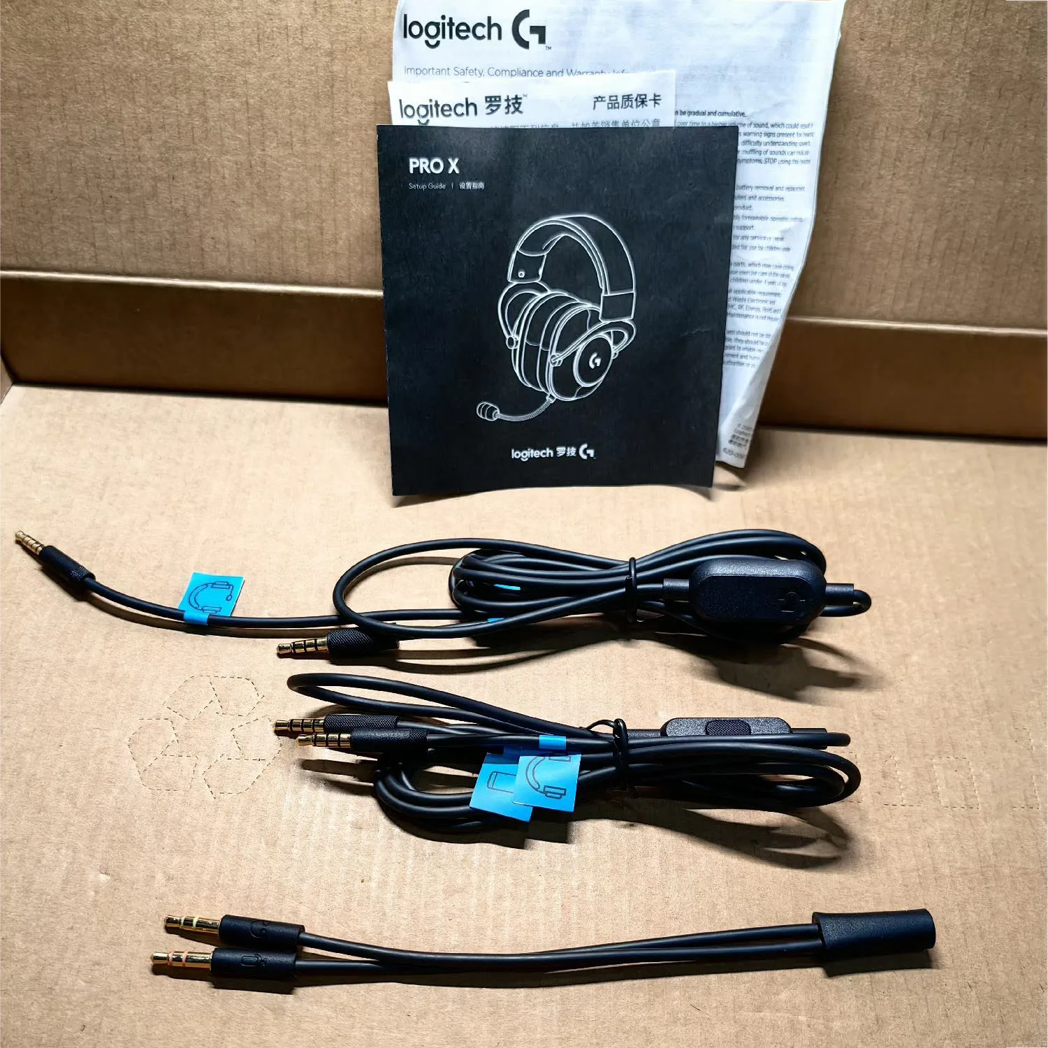 

3.5mm Audio Cable Replacement for Logitech G Pro X1/X2 /G433 / G233 gaming headphones, OEM Parts/Accessories, No Sound Leakage.