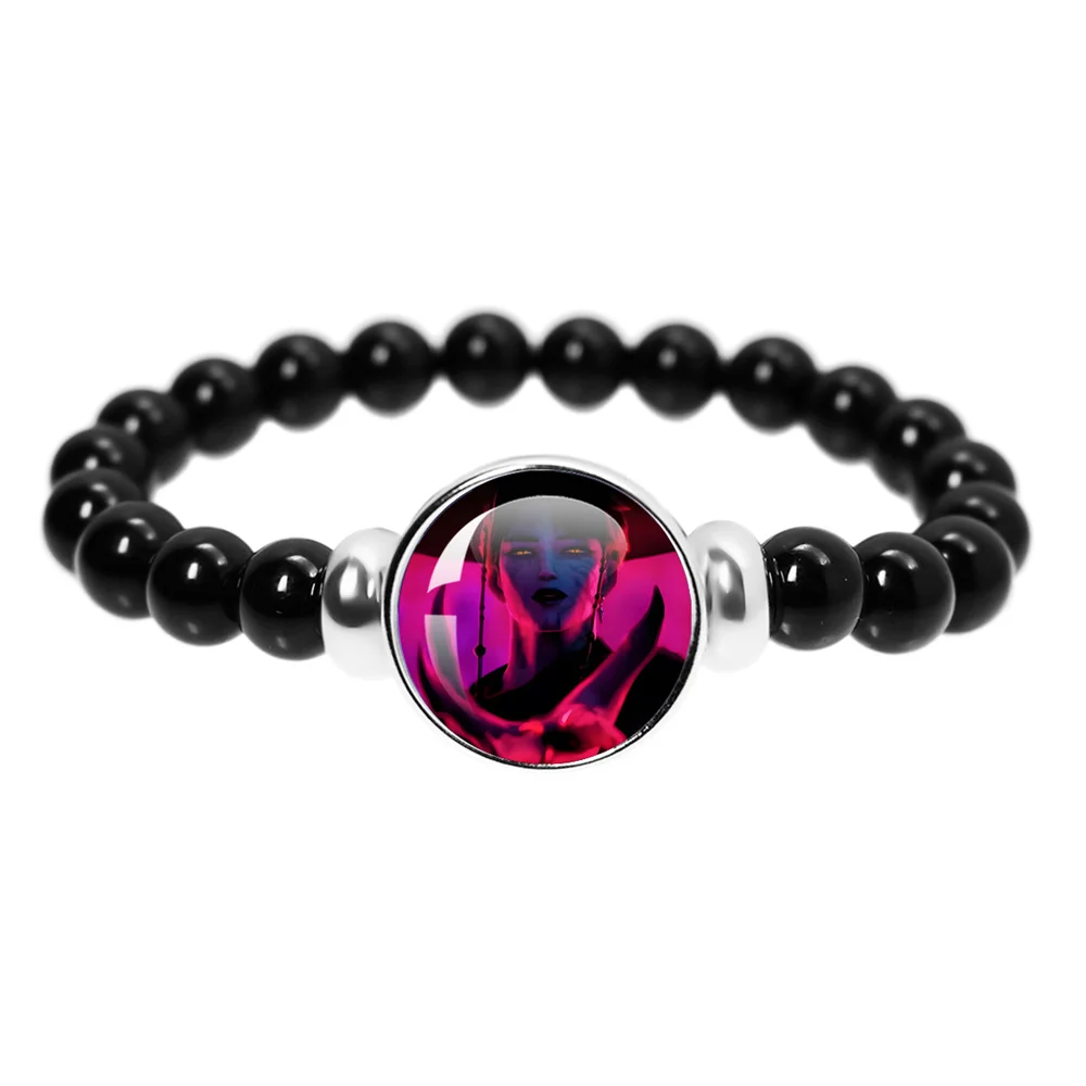 Kpop Demon Hunters Handmade Glass Beaded Bracelet Saja Boys Jinu Baby Abby Mystery Romance Bangles Jewelry Accessories Fans Gift