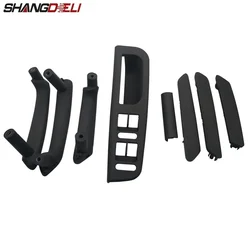 8pcs Interni Maniglie Delle Porte Nero Interno Tirare Maniglia Copertura Trim Per Il VW Passat B5 da 1998 a 2005