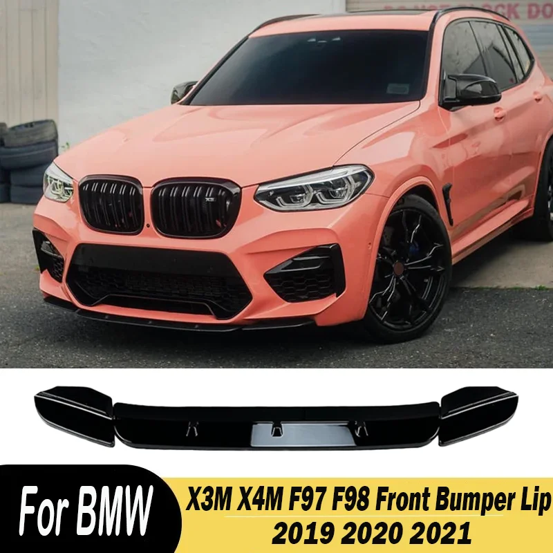 

Диффузор для переднего бампера BMW X3M X4M F97 F98 2019 2020 2021