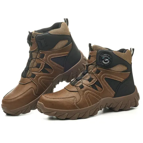 Imagen 2 del producto Botas de motociclismo, zapatos de moto, botas tácticas transpirables para Motocross, resistentes al desgaste, a prueba de golpes, zapatos de motocicleta para hombres y mujeres