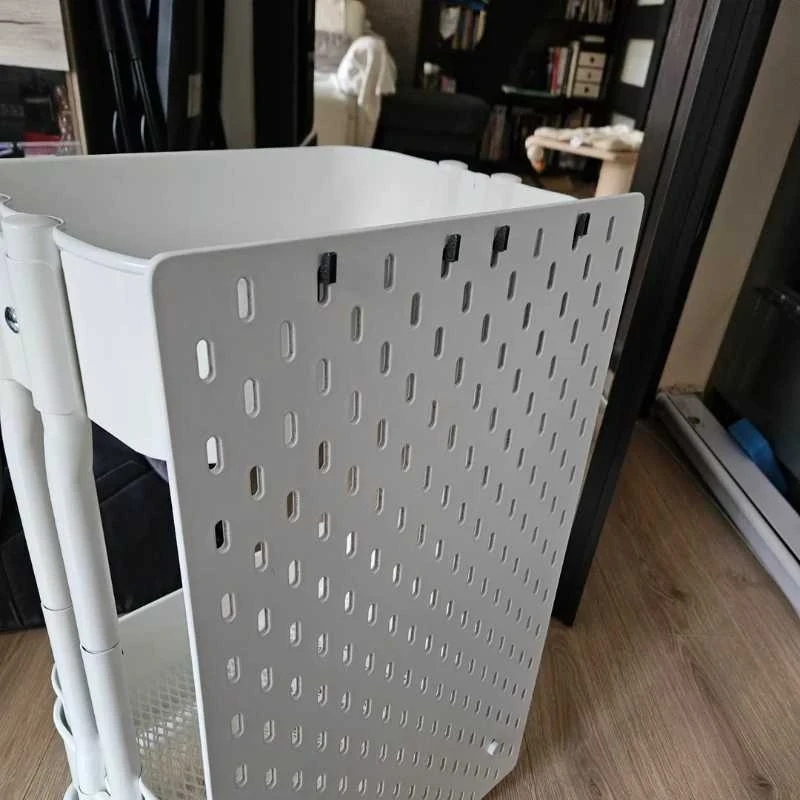 Trolley Pegboard Hook Connector Fit Storage Cart Wall Panel Link Bracket Workshop Storage Accessory