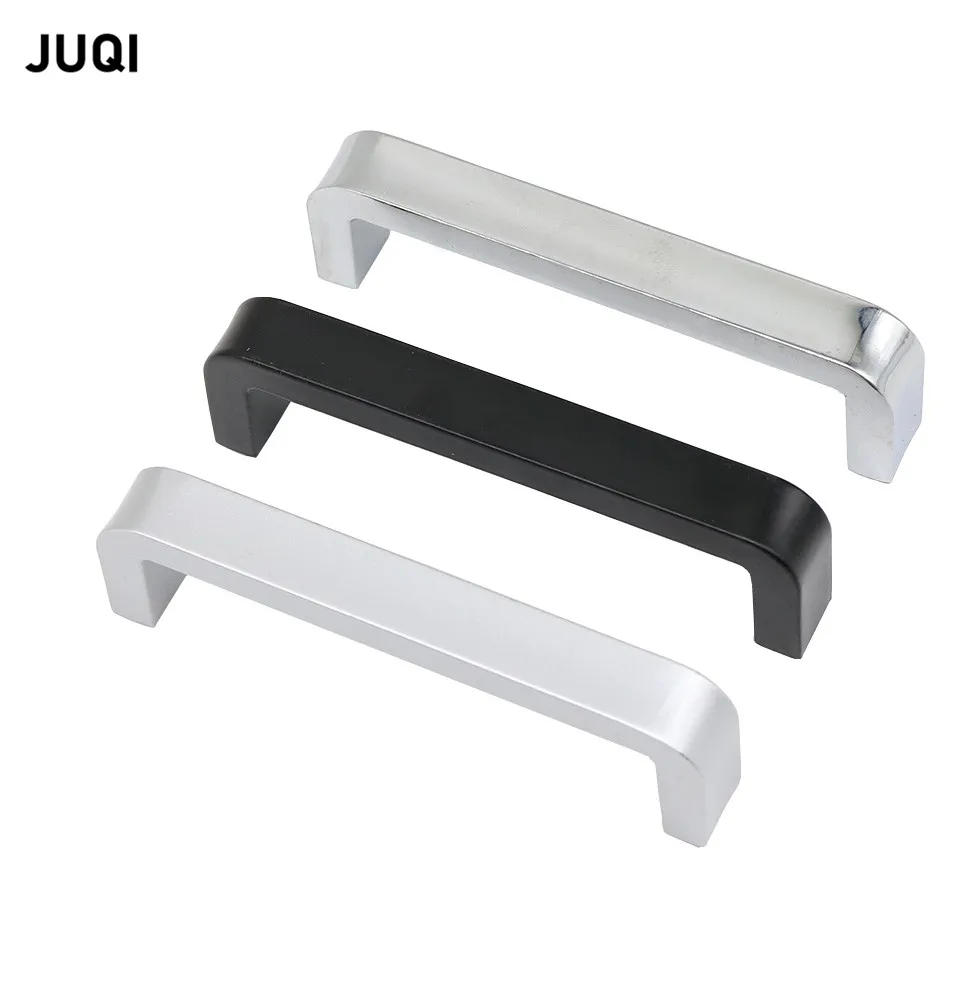 high-quality U-shaped zinc alloy handle  cabinet handle square furniture hardware stainless steel cabinet wardrobe drawer handl