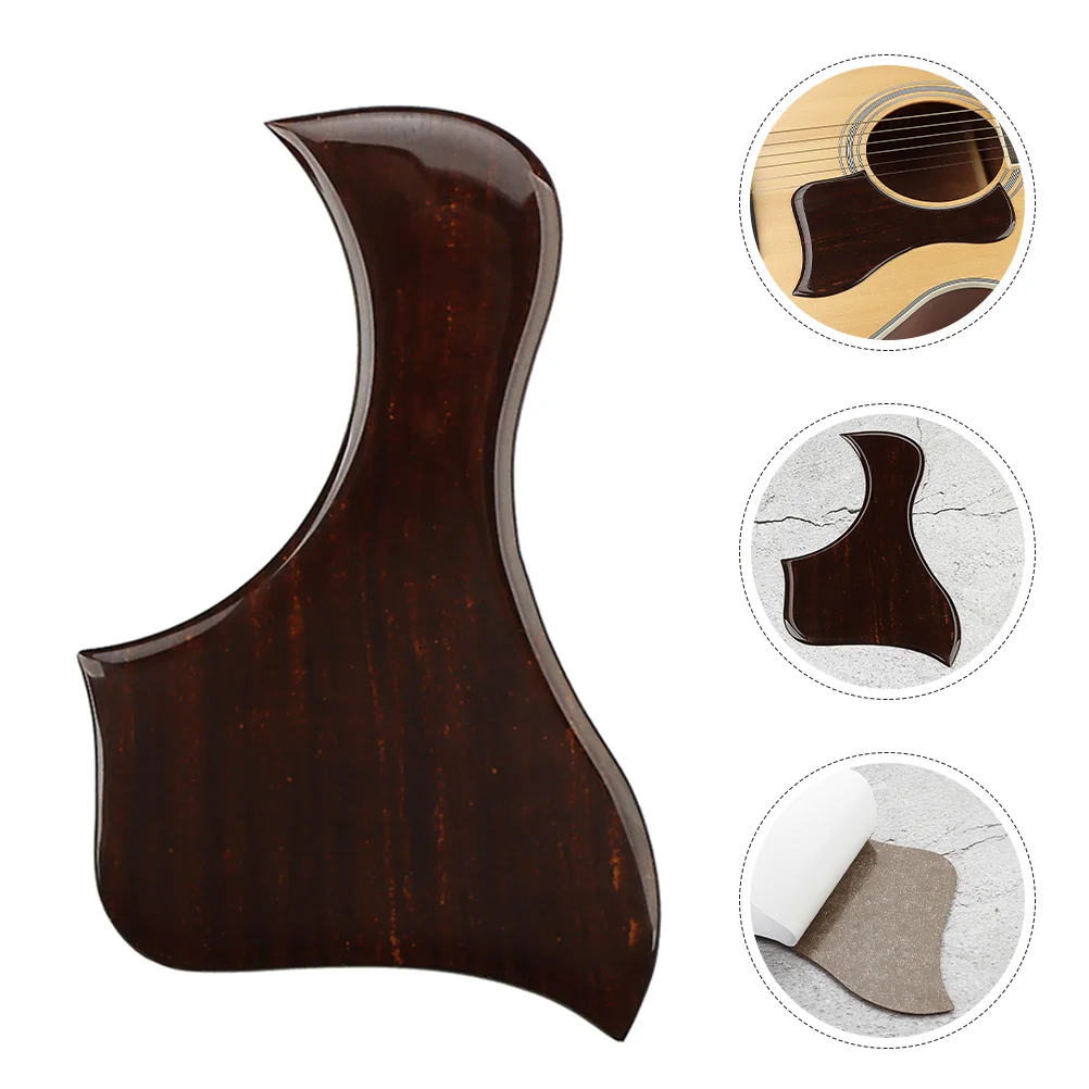 Wood Grain Guitar Pickguard Acoustic Stickers Protector Plate Parts Scratch Shine