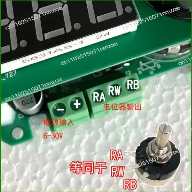 Adjustable Resistor with Digital Display Digital Display Potentiometer 2W Single-Channel