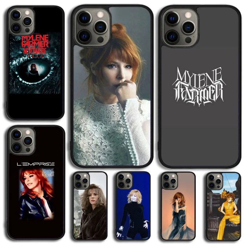 Mylene Farmer Phone Case For iPhone 14 15 16 13 12 Mini Max Cover For Apple iPhone 11 Pro Max 6 8 7 Plus SE2020 Coque