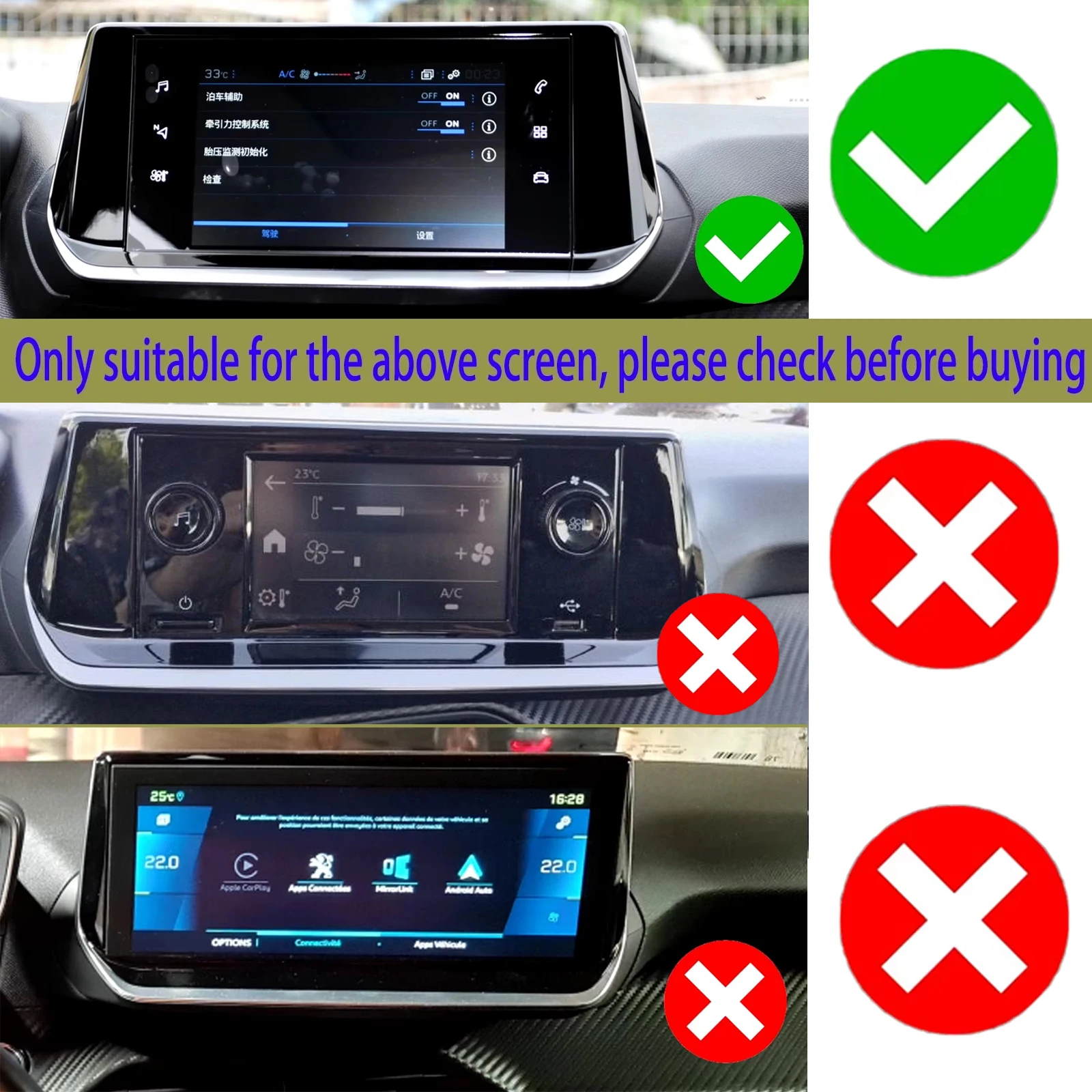 Car Phone Holder for Peugeot 2008 2019-2023 (7in) GPS Bracket Navigation Stand Auto Accessories