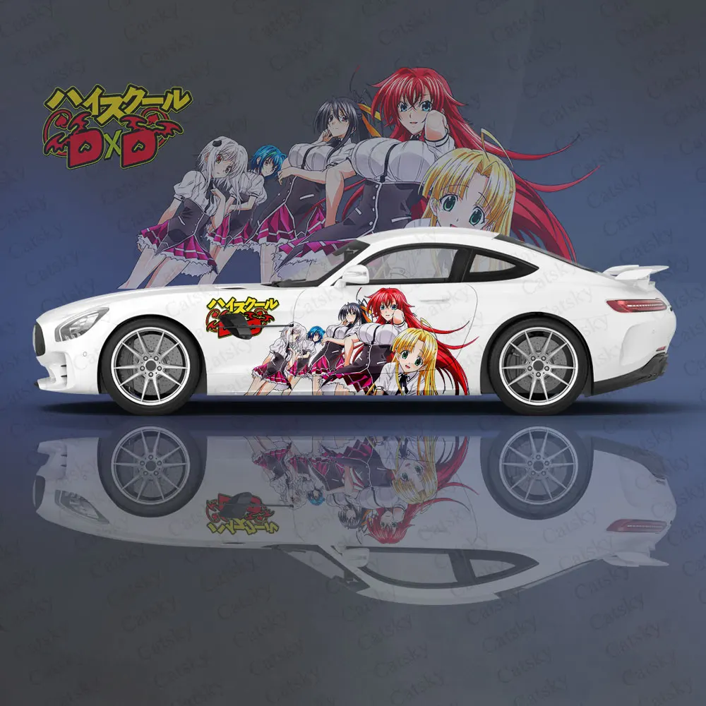 

High School DXD Sexy Anime Girl 2pcs Car Sticker for Universal Large Car Decal Car Sticker for Universal Car Sticker Decoration