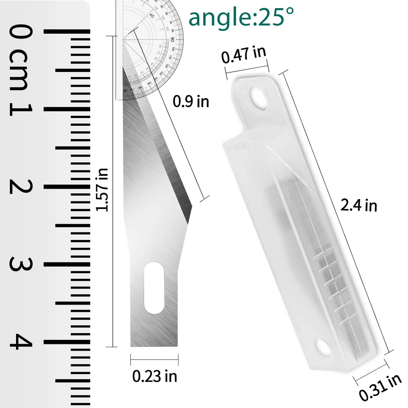Craft Knife Blades, 100/200/300PCS Exacto Knife Blades 11, High Carbon Steel Exacto Blades, 11 Exacto Knife Refill Blades