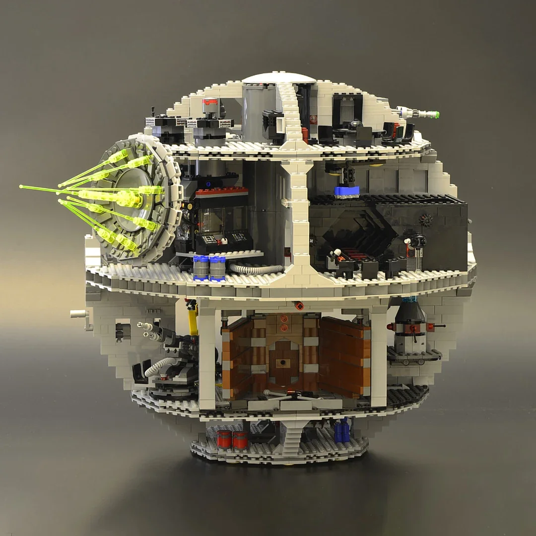 Auf Lager, schnelles Schiff, DS-1-Plattform, MOC-Display, Todesstern, tolle ultimative Bausteine, Ziegel, Spielzeug, Geschenk, kompatibel mit 75159