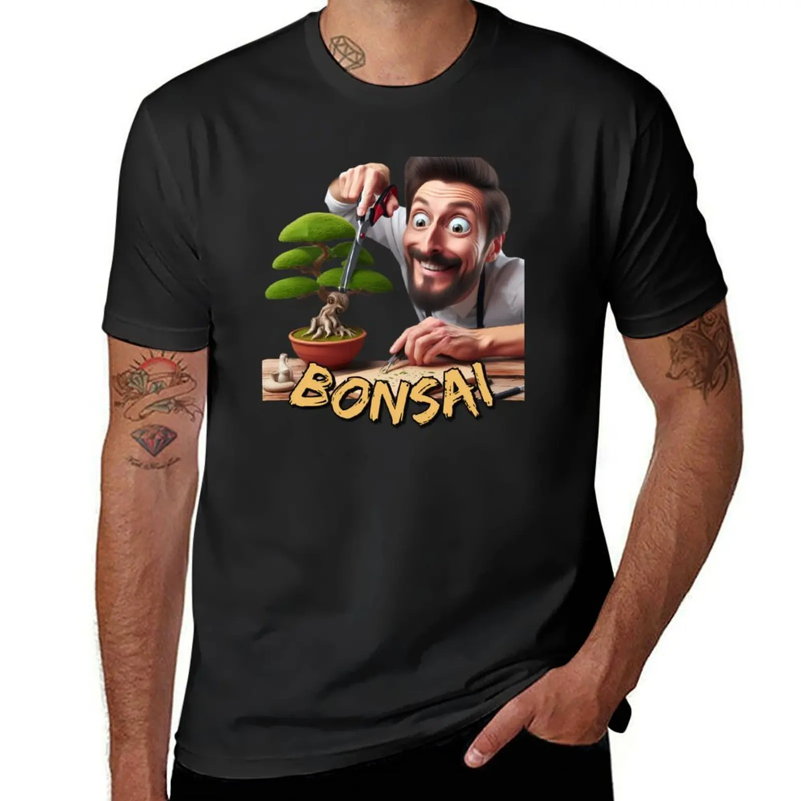 Bonsai of the Sniffer T-Shirt Short sleeve tee plain funny t shirts for men