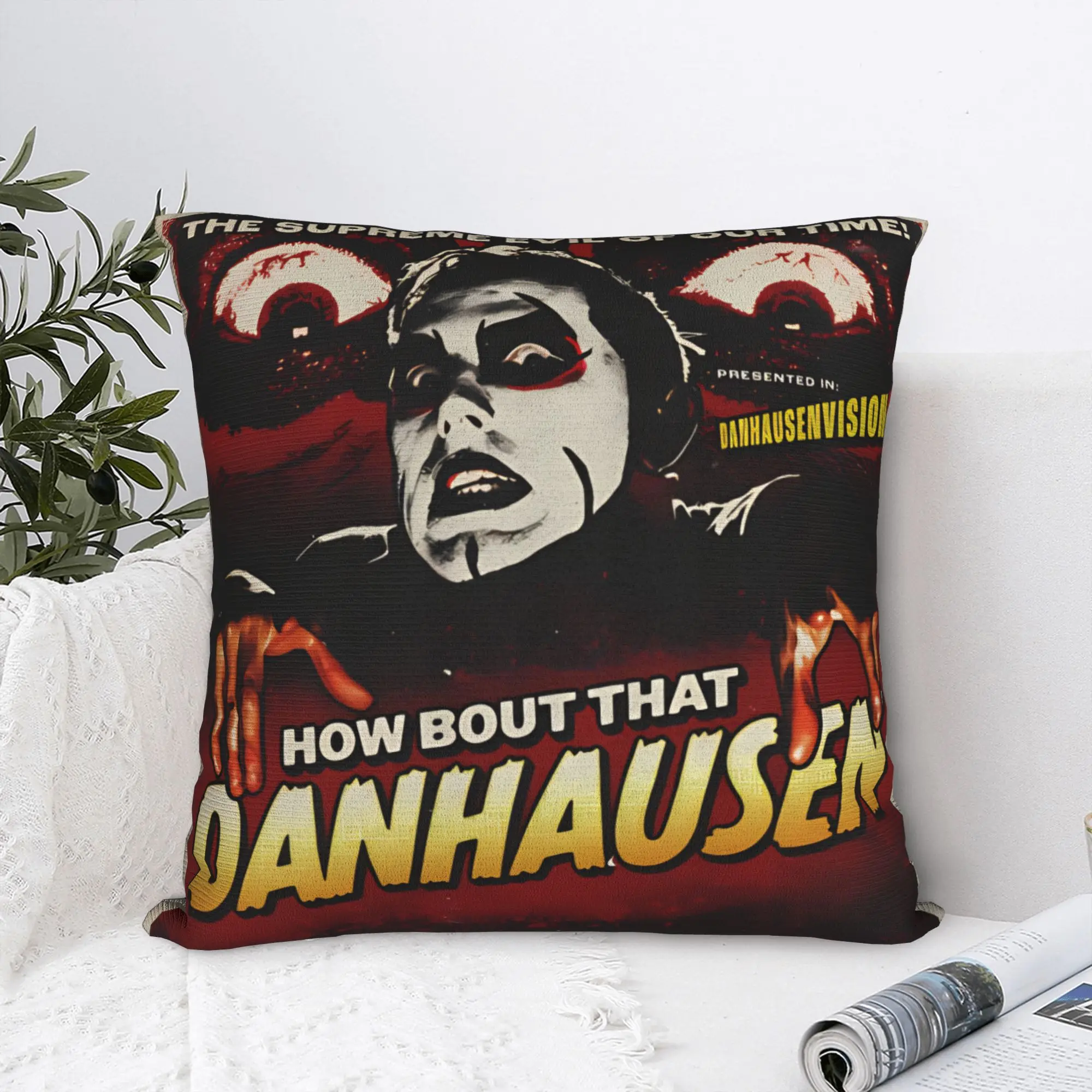 Danhausen Wrestlers Wrestling Square Pillowcases Polyester Living Room  Cushion Cover Cute Decorative Pillowcase 40*40