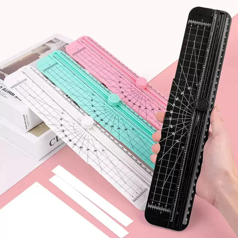 

A4 mini small notebook, photo paper cutter safety blade paper cutter household sliding paper cutter light and portable