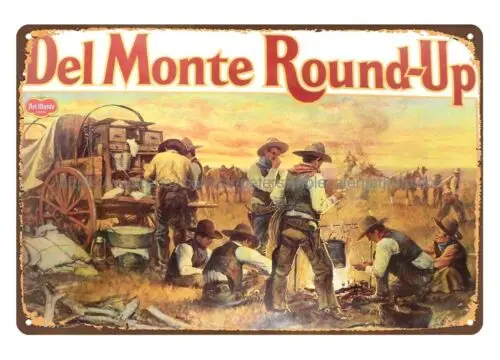buy decoration online 1979 Del Monte Round-Up metal tin sign
