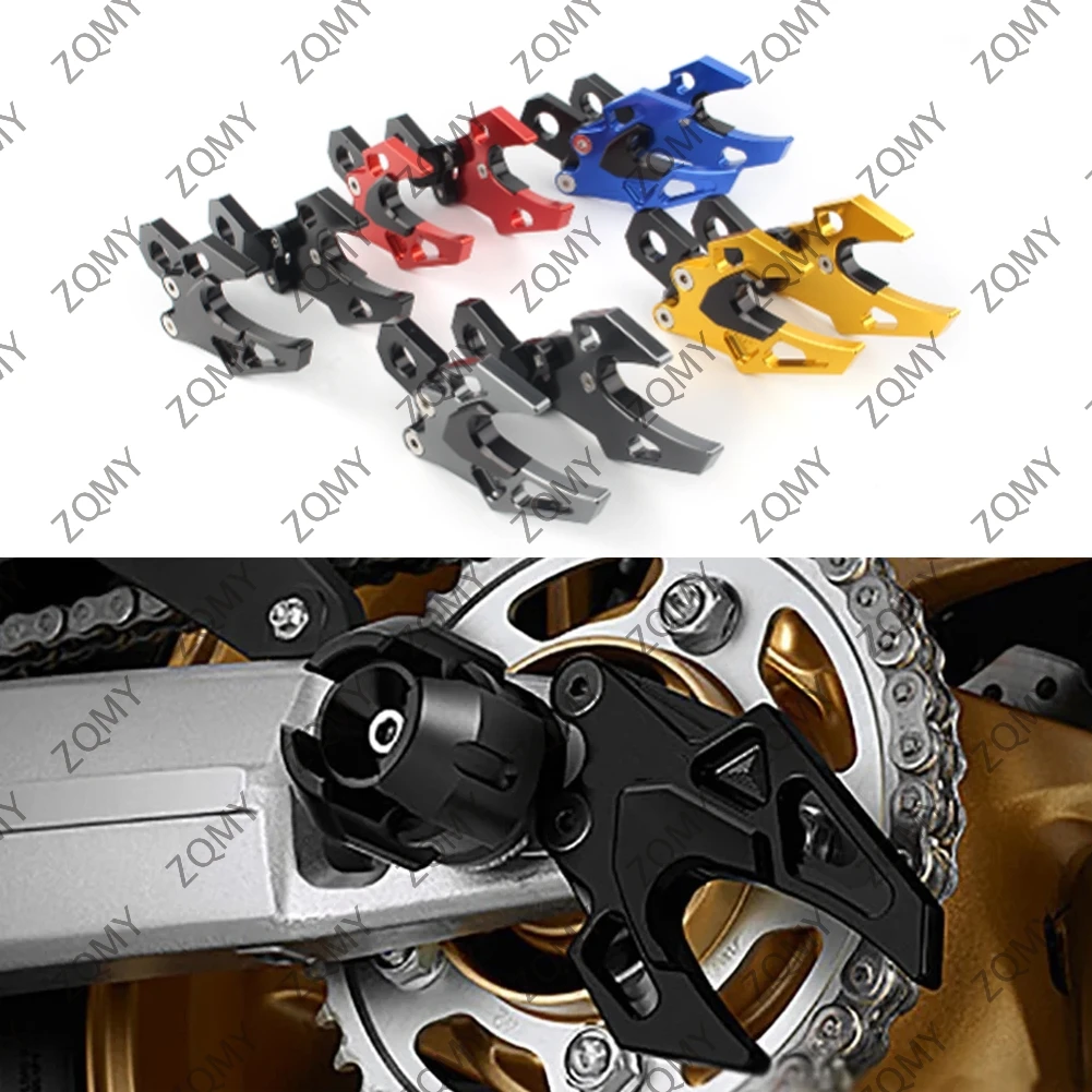 

Motorcycle CNC Rear Fork Chain Adjuster Blocks Tensioner For Honda CB650F CB 650F 2014 2015 2016 2017 2018 Aluminum