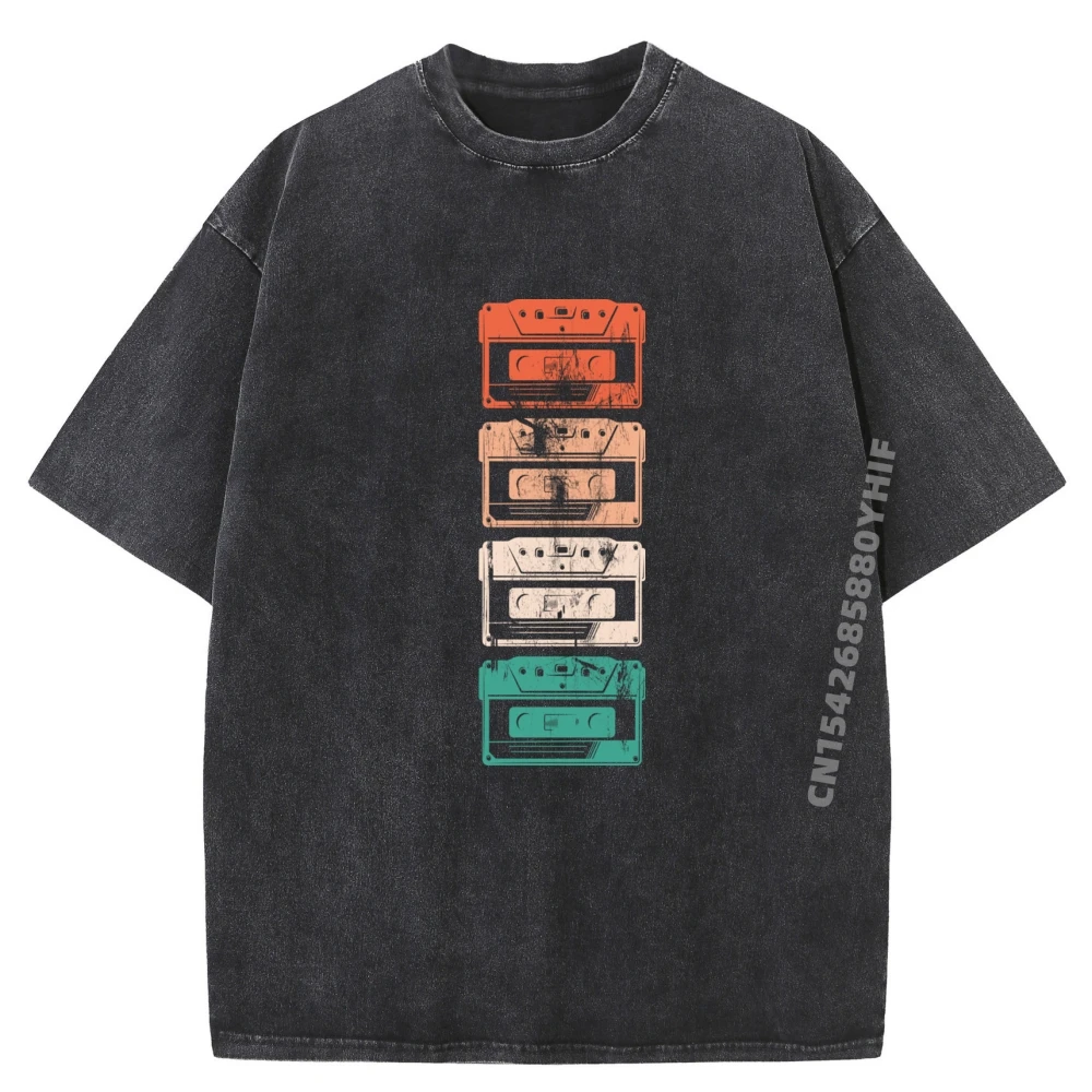 

Роскошная хлопковая футболка с рисунком в стиле панк, мужские модные и модные футболки с принтом, винтажная стираная рубашка