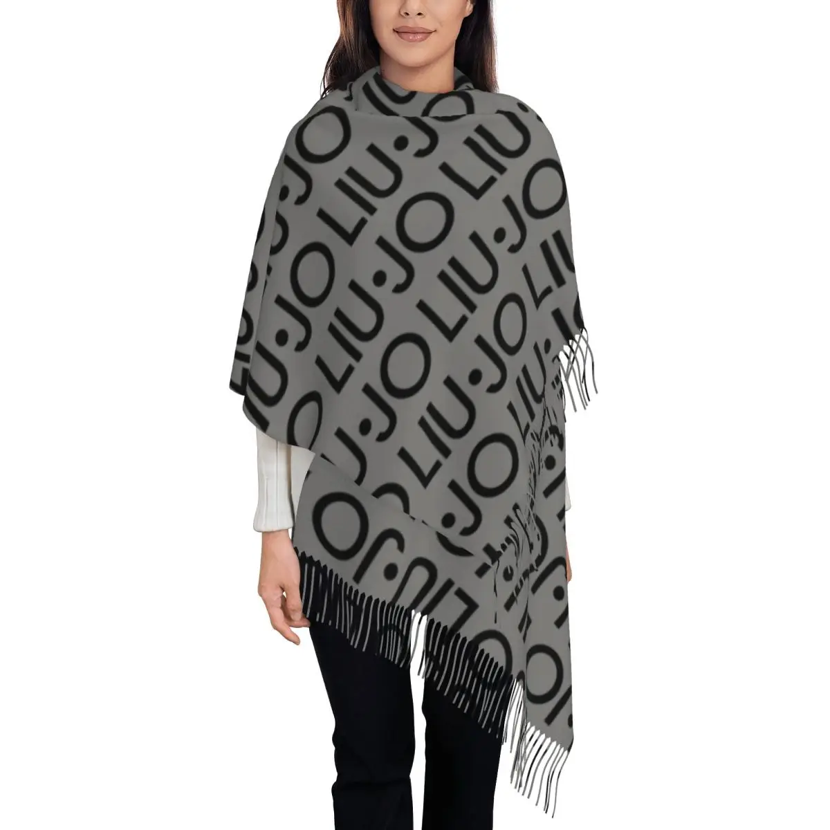 Liu Jo Scarf for Women Warm Winter Shawl Wrap Luxury Large Shawl Scarf for Evening Dress