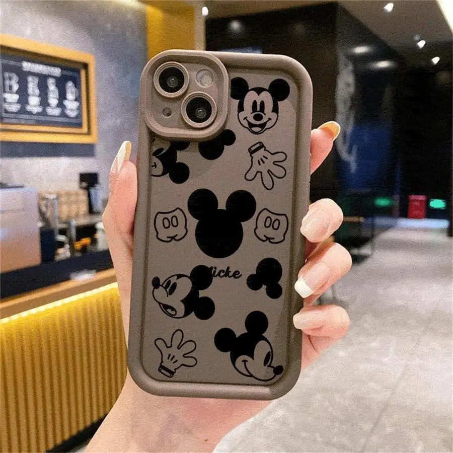 Disney Mickey Minnie Mouse Case for OPPO A5 A7 A9 A11 A15 A17 A16e A53 A54 A57 A38 A17k A58 4G A31 A35 A18 A78 A76 Cover