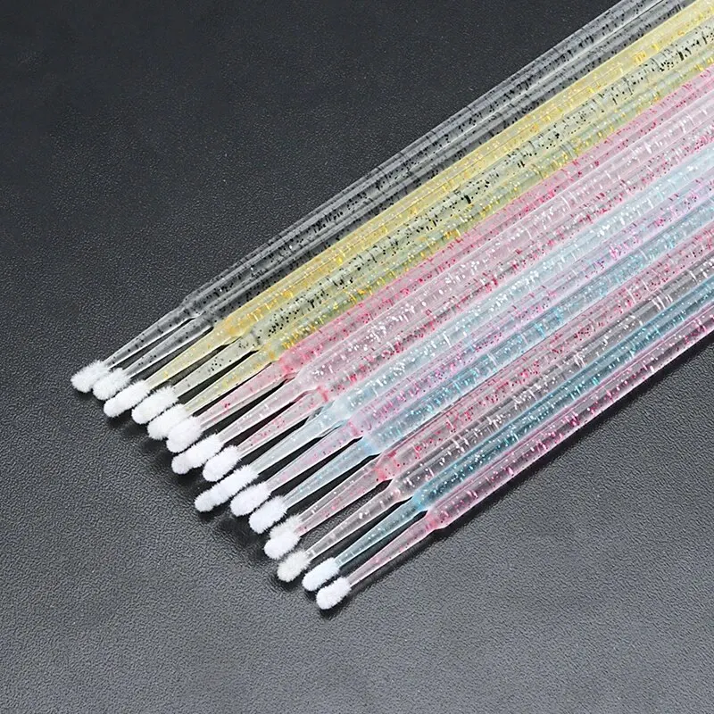 Descartável Micro Brush para remoção de cílios, Eyelash Extension Tools, Individual Lash, Cotonete, Maquiagem Tool, 100Pcs