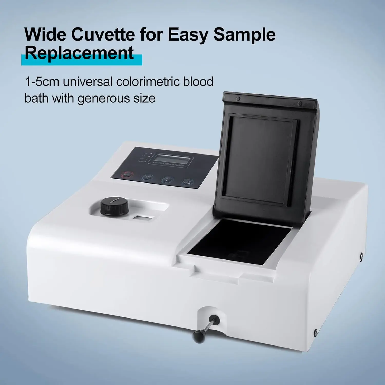 GOYOJO Portable Spectrophotometer 721, LDC Digital Lab Visible Spectrophotometer 350-1020nm Lamp Laboratory Analytical Equipment