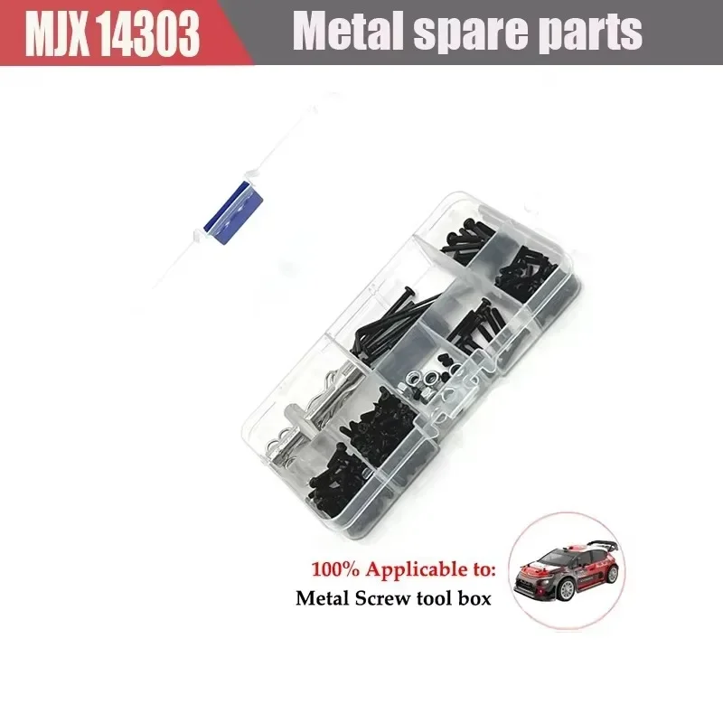 MJX Hyper Go 14301 14302 14303 RC coche copa de dirección de Metal juego de brazo oscilante superior e inferior soporte de torre de choque cuerpo post piezas de mejora