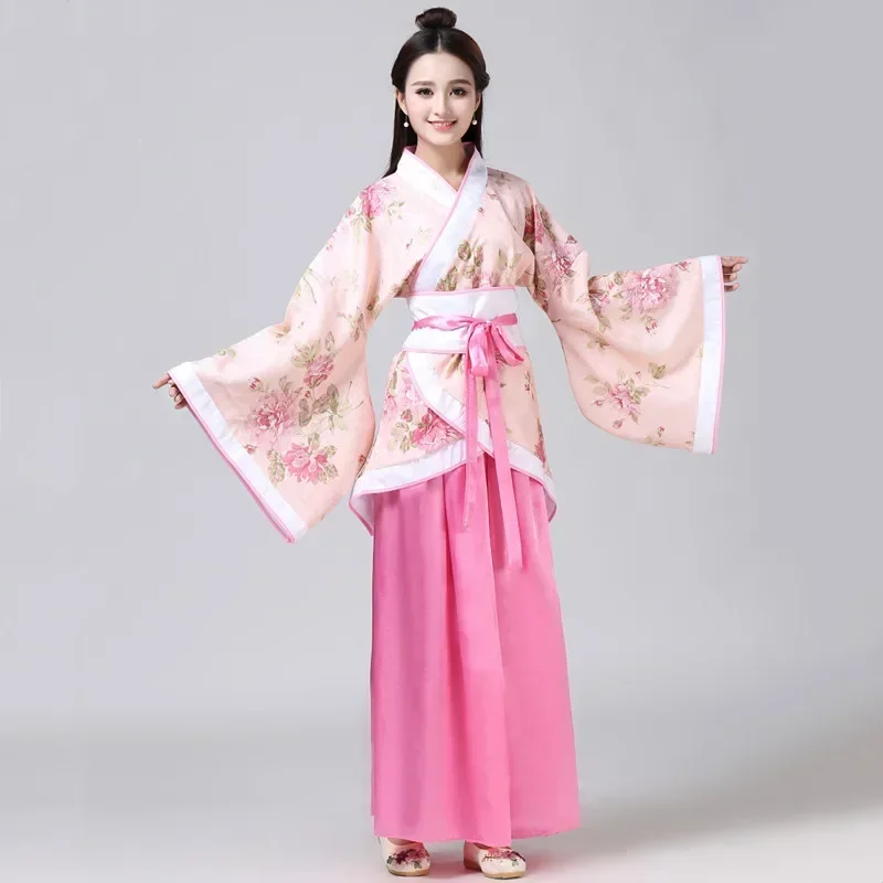 Vintage Hanfu Women Top Skirt 2 Piece Set Costume Festival Outfit Cosplay Ladies Dress Suit Elegant Traditional Chinese Clothing view 2